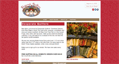 Desktop Screenshot of desperatequilters.com